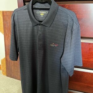 ⛳️ Greg Norman Play Dry - Gray Striped XL Men’s Golf Shirt